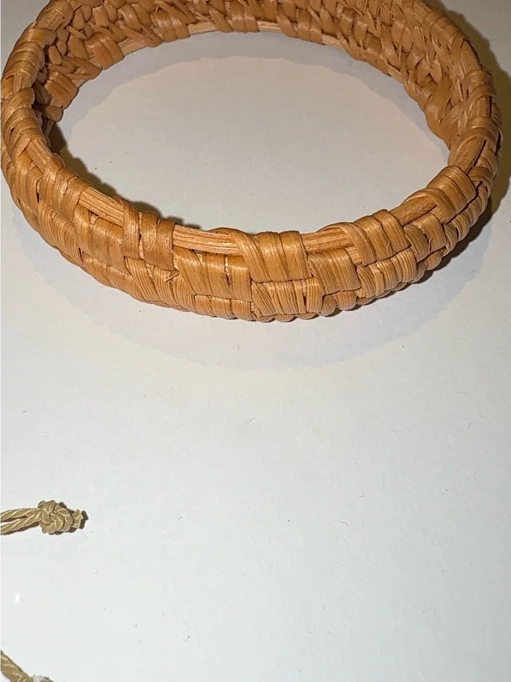 Boho Beach Bracelet Set Shell and Natural Woven Raffia Bracelet